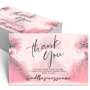 Personalized Thank You Cards for Small Business Owners